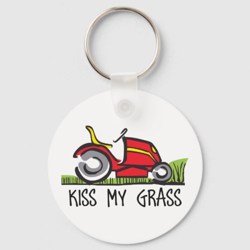 KISS MY GRASS KEYCHAIN