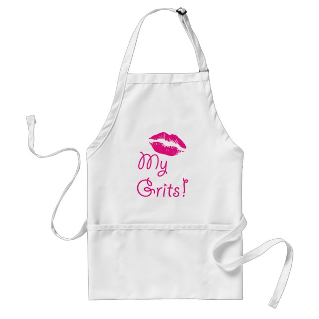Kiss my Grits! Adult Apron (Front)