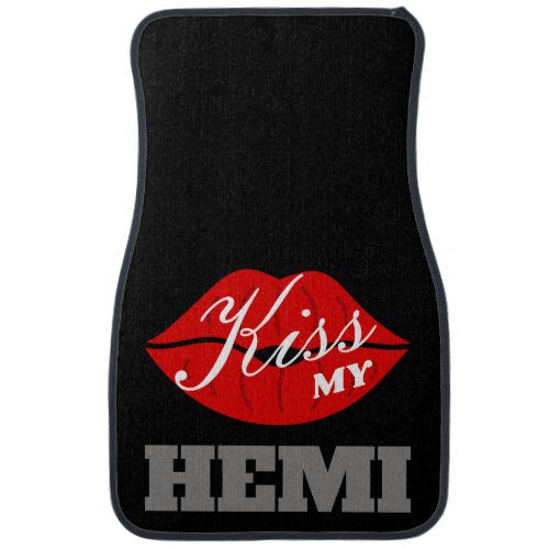 Kiss My Hemi Billet Charger Car Floor Mat