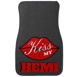 Kiss My Hemi Destroyer Grey Charger Car Floor Mat