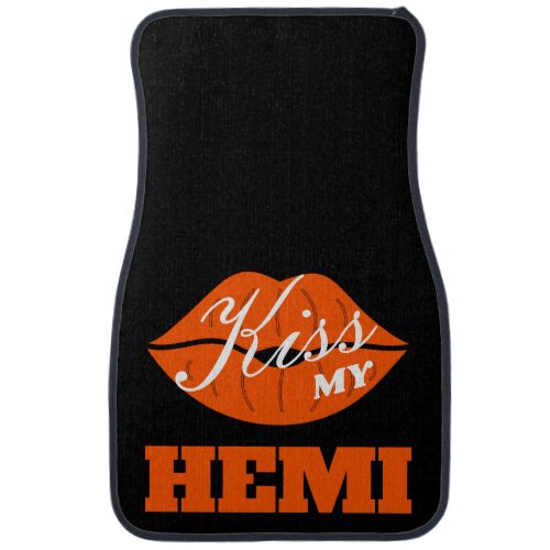 Kiss My Hemi Go Mango Charger Car Floor Mat