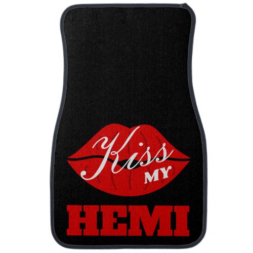 Kiss My Hemi TorRed Charger Car Floor Mat