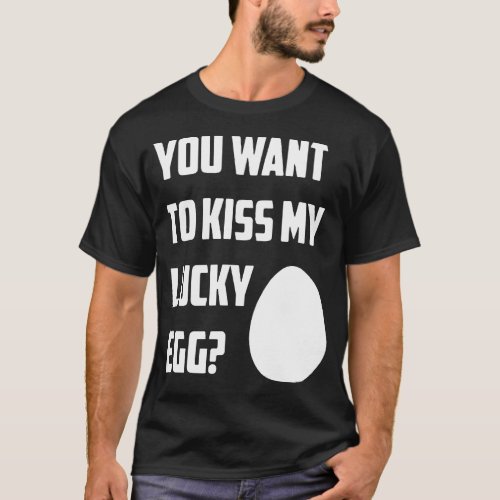 Kiss My Lucky Egg Mens Boys Cool Runnings Bob Sled T_Shirt