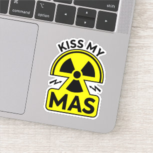 Kiss My mAs Science Humor - Gift for Engineers Sticker