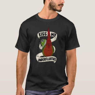 Kiss My Parrot Underfluffies I Green Cheek Conure T-Shirt