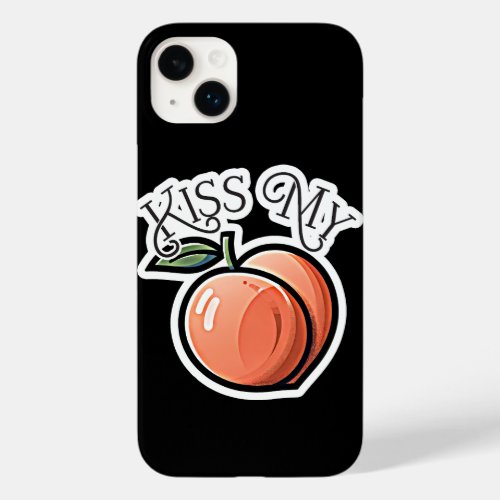 Kiss my Peach Peaches Funny Fruit Case_Mate iPhone 14 Plus Case