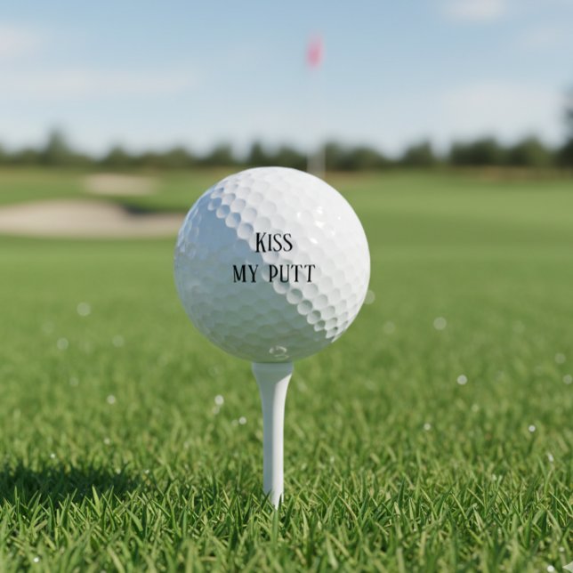 Kiss my Putt  Funny Golf Balls (Creator Uploaded)