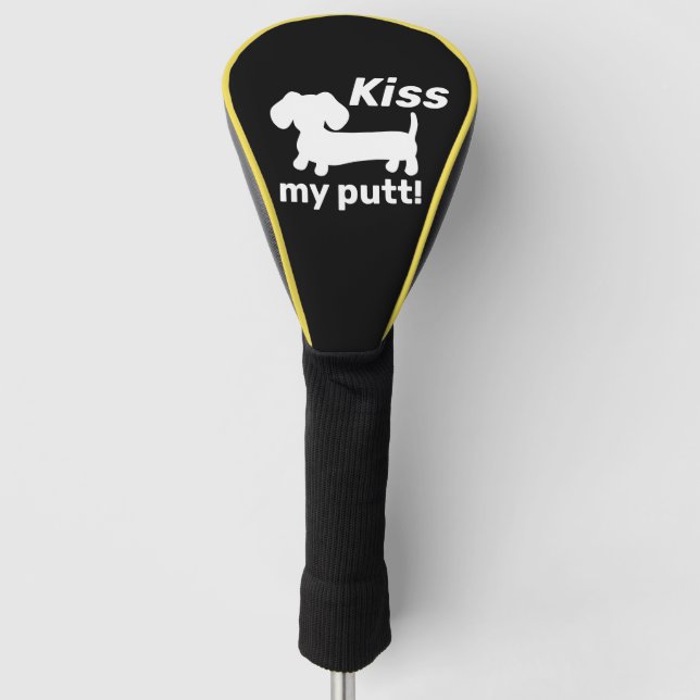 Kiss my Putt Funny Golf Head Cover (Front)
