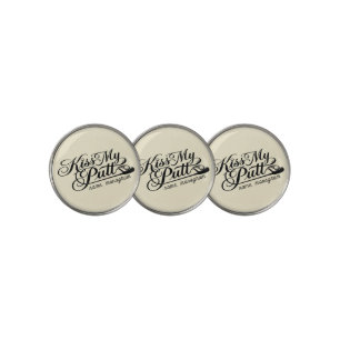 Kiss My Putt Golf Ball Marker - Custom Funny Pun
