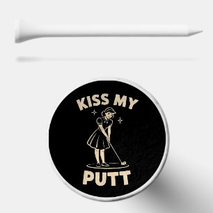 Kiss My Putt Retro Vintage 1940 Golf Golfer Lovers Tees