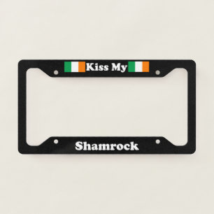 Kiss My Shamrock - LPF License Plate Frame