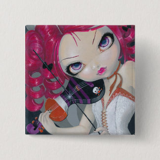 Kiss My Violin Button Pin