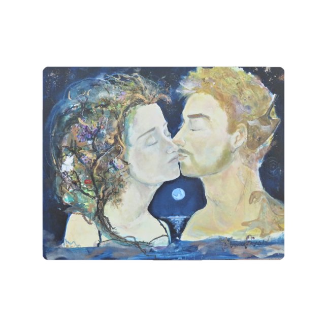 Kiss - Neptune Mother Earth Love Maureen Girard Metal Print (Front)