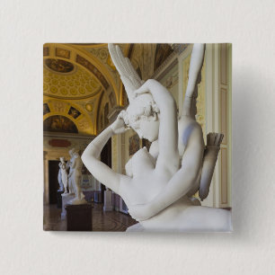 Kiss of Cupid and Psyche, by Antonio Canova Button