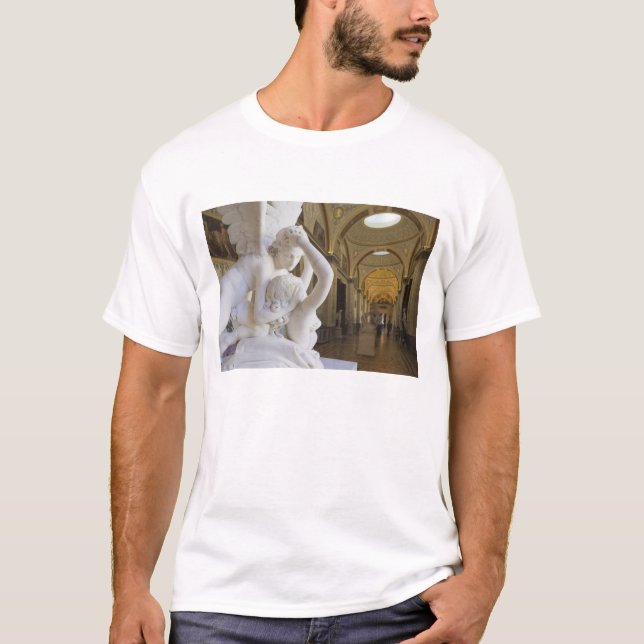 Kiss of Cupid and Psyche, by Antonio Canova T-Shirt (Front)
