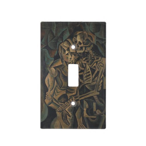 Kiss of Death Abstract Painting Light Switch Cover