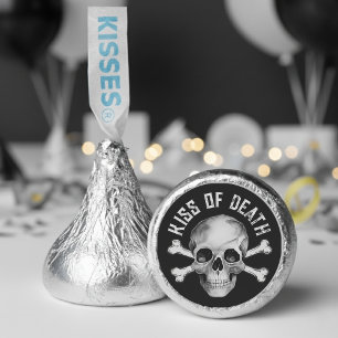 Kiss of Death Gothic Halloween Skull & Bones Hershey®'s Kisses®
