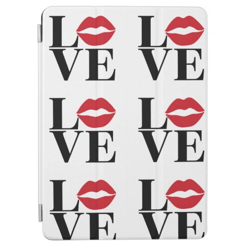 Kiss of Love Red Lips Edition Modern Ipad Cover