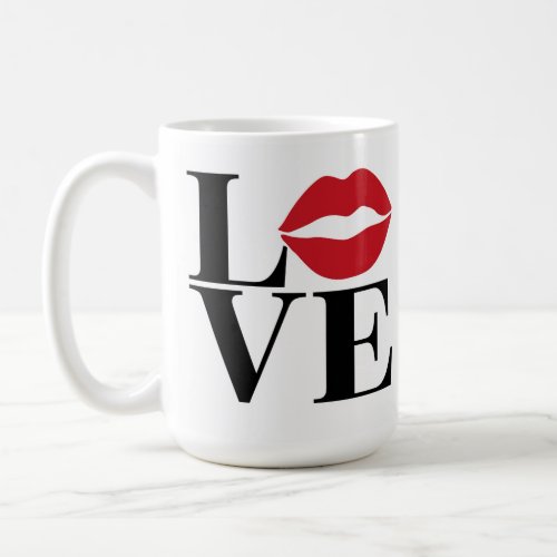 Kiss of Love Red Lips Edition Mug