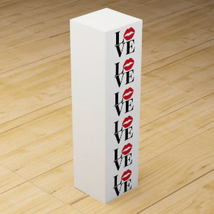 Kiss of Love Red Lips Edition Wine Box