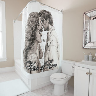 Kiss of Love Shower Curtain