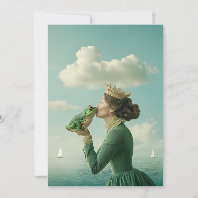 Kiss of the Frog Prince Invitation (Front)
