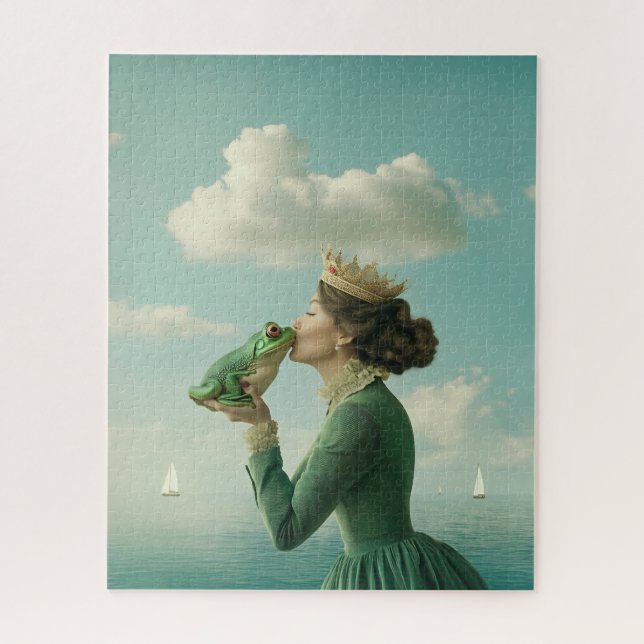 Kiss of the Frog Prince Jigsaw Puzzle (Vertical)