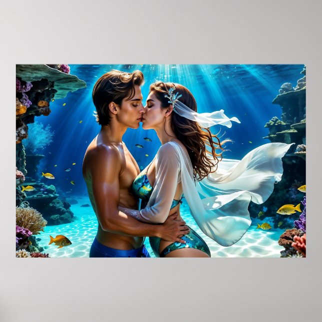 Kiss of the Undersea Lovers Poster (Front)