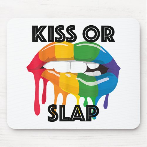 KISS OR SLAP MOUSE PAD