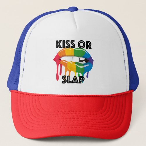 KISS OR SLAP TRUCKER HAT