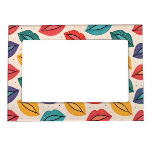 Kiss Pattern Magnetic Frame