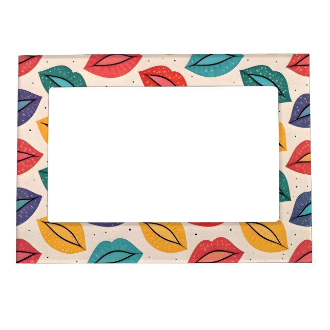 Kiss Pattern Magnetic Frame (Front)