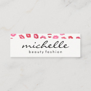 Kiss Pattern Mini Business Card