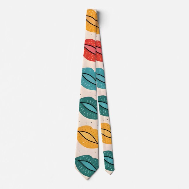 Kiss Pattern Neck Tie (Front)