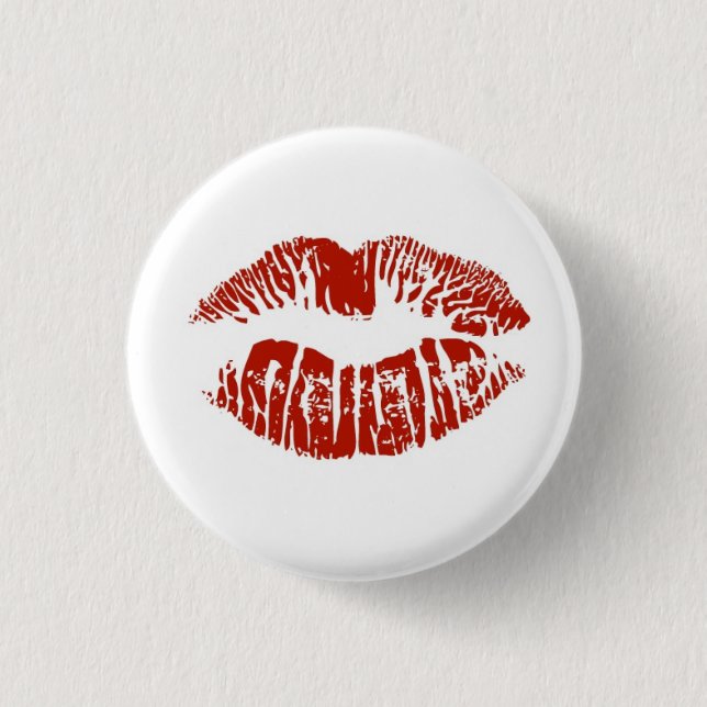 kiss pinback button (Front)