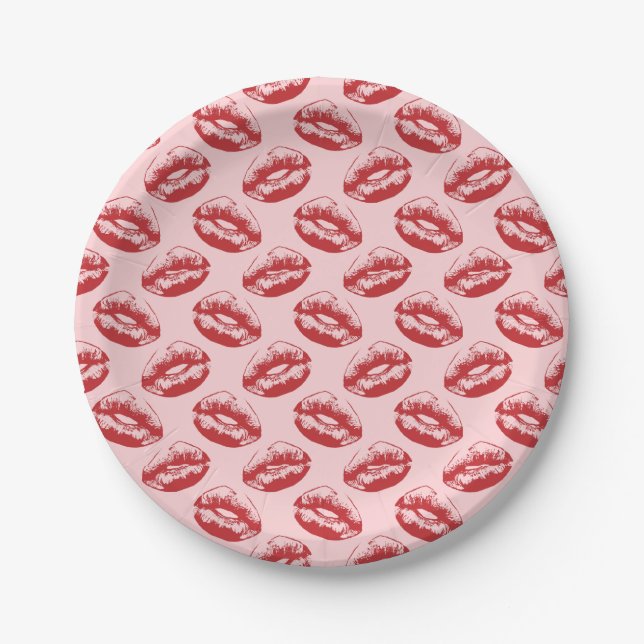 Kiss Print Paper Plates (Front)