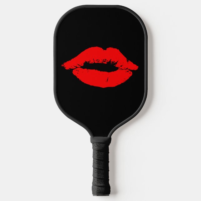 KISS RED LIPS FOR HER PICKLEBALL PADDLES (Front)