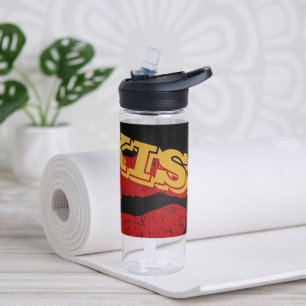 KISS retro Water Bottle, Red Lips - Love / Party Bottle