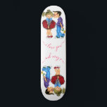 Kiss - Romantic Couple - Love - Valentine's Day Skateboard<br><div class="desc">Cute Romantic Couple - Love - I Love You - Valentine's Day Kiss Boy and Girl - Fun Painting - Choose / Add Your Unique Text / Name / Color - Make Your Special Gift - Resize and move or remove / add elements - image / text with customization tool....</div>