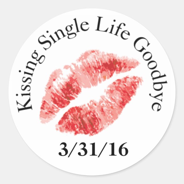 Kiss Single Life Goodbye Stickers (Front)