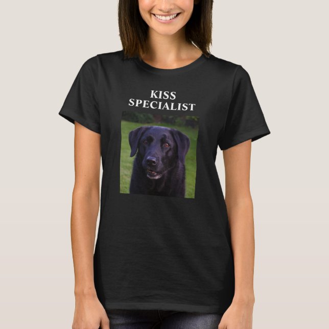 Kiss Specialist Custom Funny Dog T-Shirt (Front)