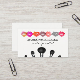 Kiss Stains   Assorted Make Up Brushes Business Card