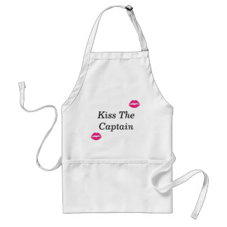 Kiss The Captain Adult Apron