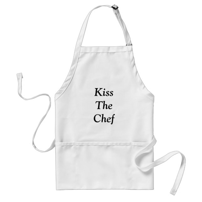 Kiss The Chef Adult Apron (Front)