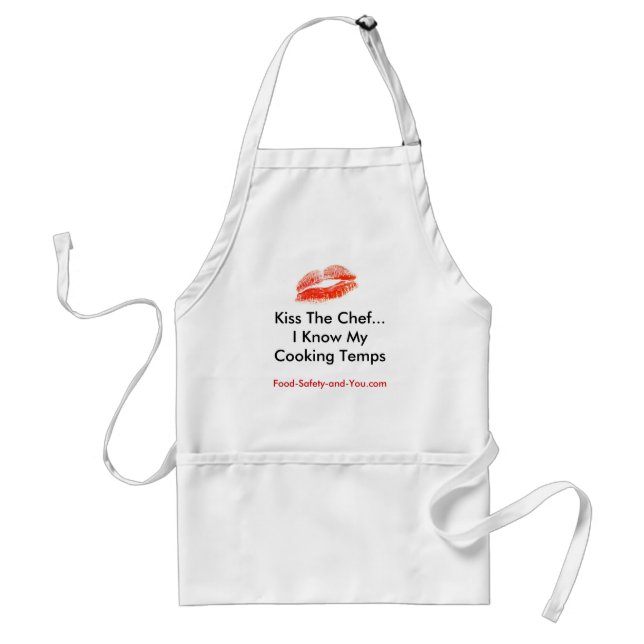 Kiss the Chef Adult Apron (Front)