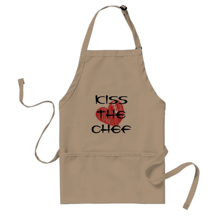 kiss the chef apron | Zazzle.com