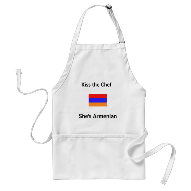 Kiss the Chef, She's Armenian Adult Apron (Front)