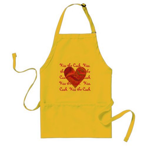 kiss the cook adult apron
