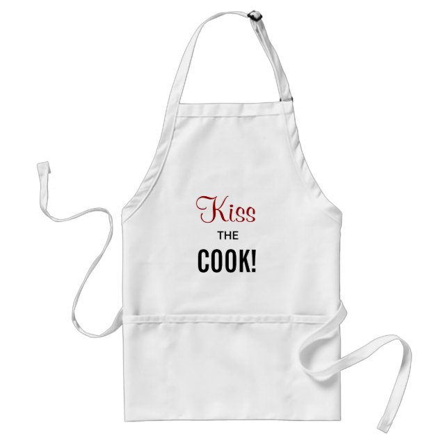 Kiss the Cook! Adult Apron (Front)