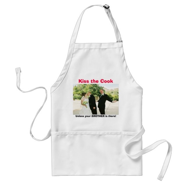 Kiss the Cook Adult Apron (Front)